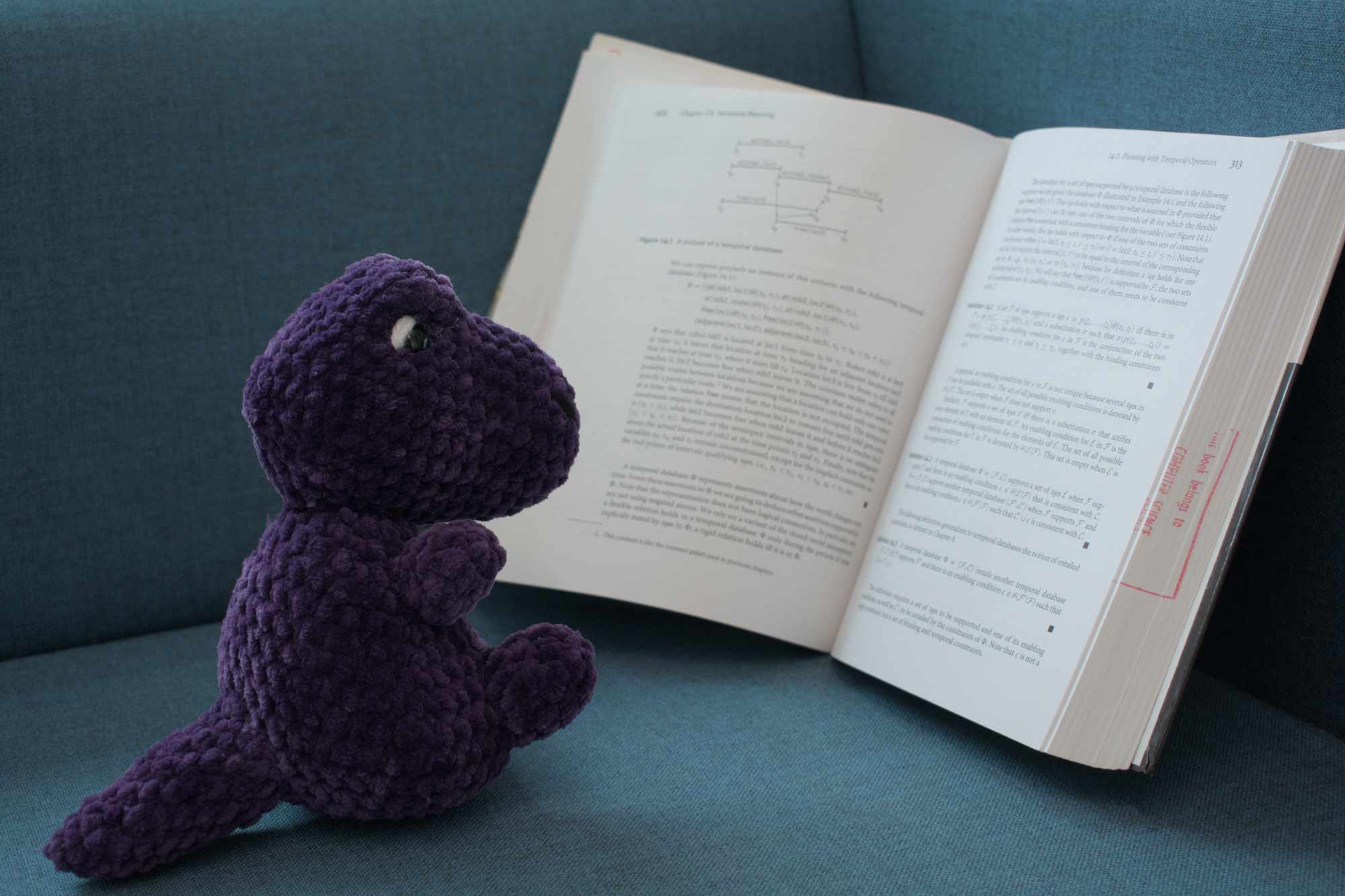 TeX reading a book
